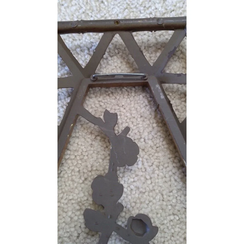 Homco Bamboo Flower Wall Plaques/Wall Hangings